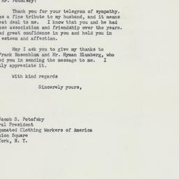 Letter: 1964 January 15