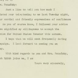 Letter: 1949 September 5