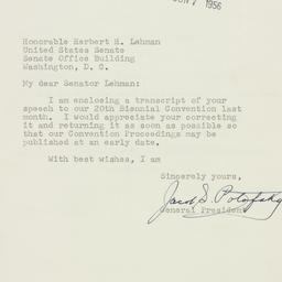 Letter: 1956 June 5