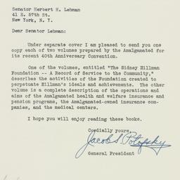 Letter: 1954 May 19