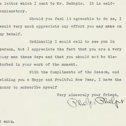 Letter: 1949 December 28