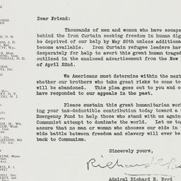 Letter: 1952 April 25