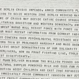 Telegram: 1950 March 29