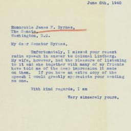 Letter: 1940 June 8