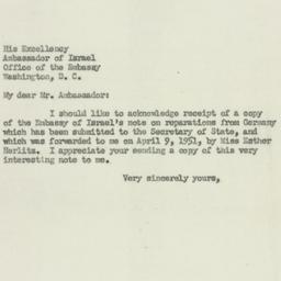 Letter: 1951 April 12