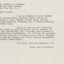 Letter: 1949 January 26
