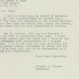 Letter: 1949 May 16