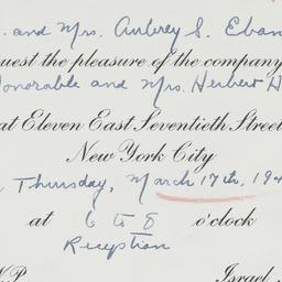 Invitation: 1949 March 17