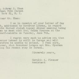 Letter: 1949 May 27
