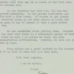 Telegram: 1944 December 6