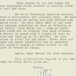 Letter: 1955 August 14