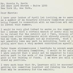 Letter: 1959 April 2