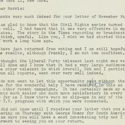 Letter: 1956 November 6