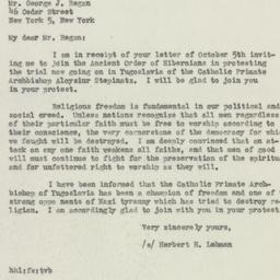Letter: 1946 October 8