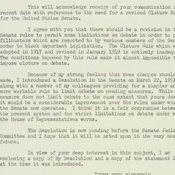 Letter: 1951 August 8