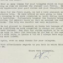 Letter: 1953 August 22