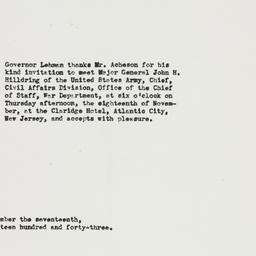 Letter: 1943 November 17