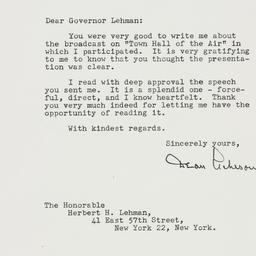 Letter: 1947 October 23