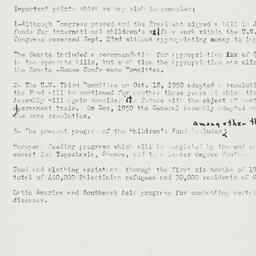 Memorandum: 1951 January 18