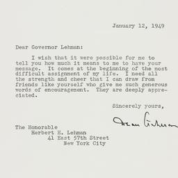 Letter: 1949 January 12