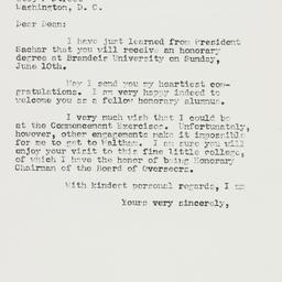 Letter: 1956 June 1