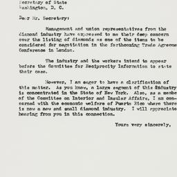 Letter: 1950 May 19