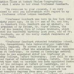 Telegram: 1952 February 14