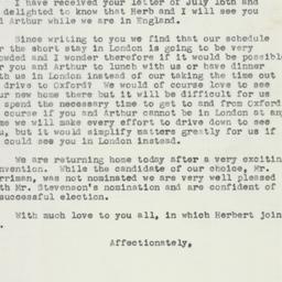 Letter: 1952 July 27