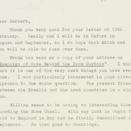Letter: 1953 February 25