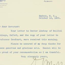 Letter: 1935 October 10