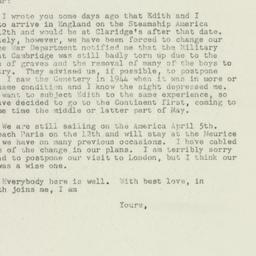 Letter: 1949 March 25