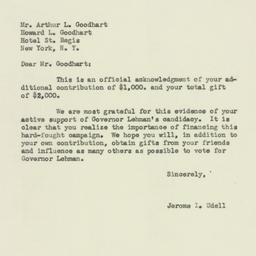 Letter: 1949 November 3