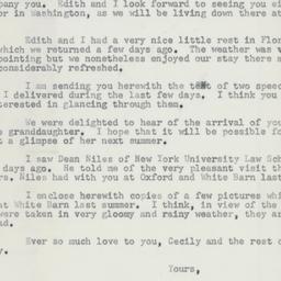 Letter: 1953 December 14