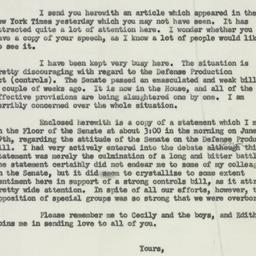 Letter: 1951 July 19