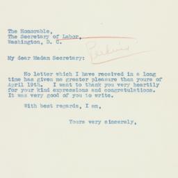 Letter: 1935 April 30