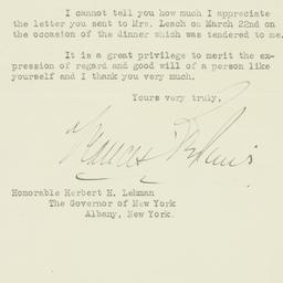 Letter: 1933 March 5