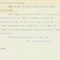 Letter: 1936 November 29
