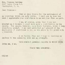 Letter: 1946 November 11