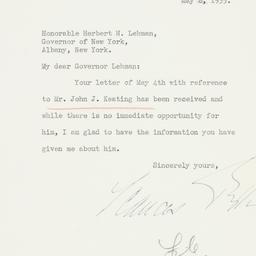 Letter: 1935 May 8