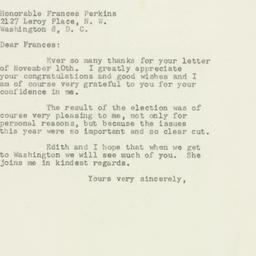 Letter: 1949 November 17