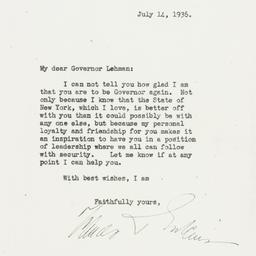 Letter: 1936 July 14