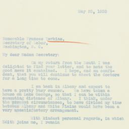 Letter: 1933 May 23