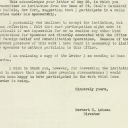 Letter: 1943 May 29