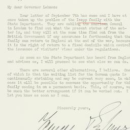 Letter: 1940 September 9