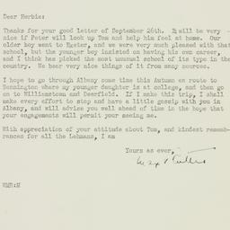 Letter: 1935 September 30