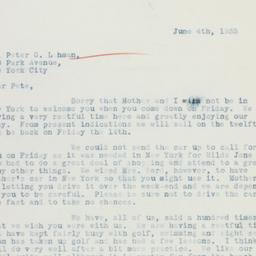 Letter: 1935 June 4