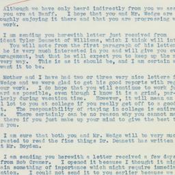 Letter: 1936 July 29