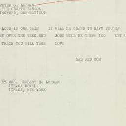 Letter: 1934 February 16