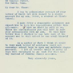 Letter: 1934 March 9