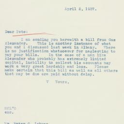 Letter: 1937 April 2